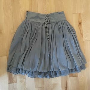 Chiffon ballet core multilayered grey skirt